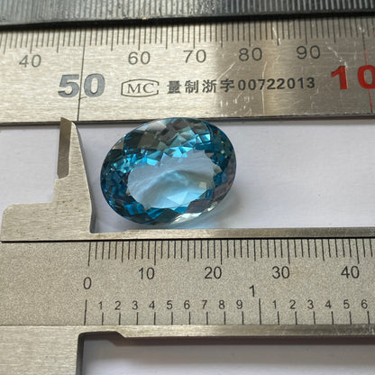 TOPAZ NATURAL MINED GEMSTONE : XANDA MINE, VIRGEM DA LAPA, BRAZIL  32.60Ct. MFG4978