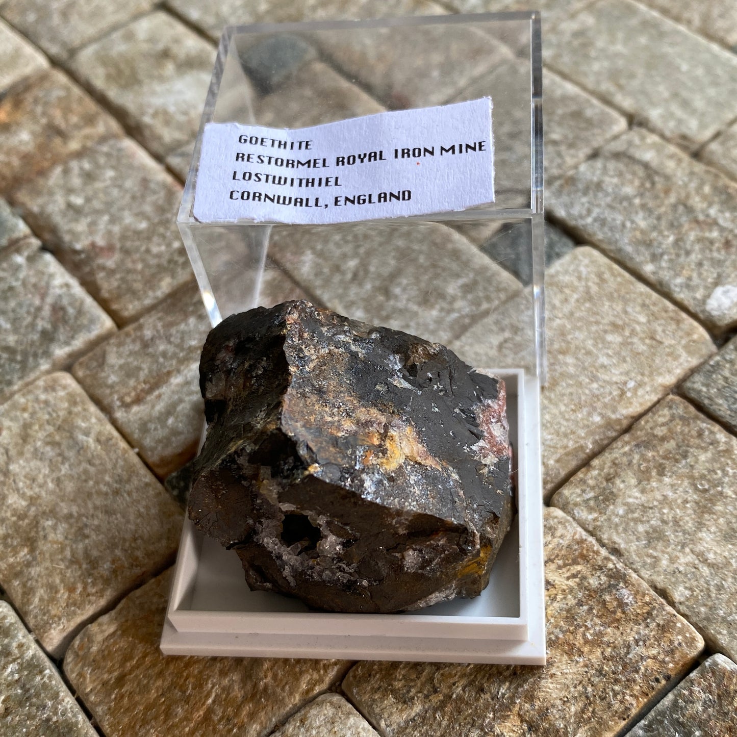 GOETHITE ETC, RESTORMEL ROYAL IRON MINE, CORNWALL. 34g MF1853