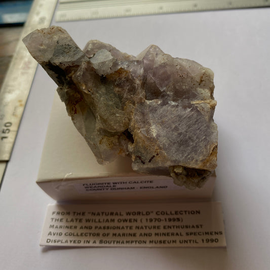 FLUORITE/CALCITE DE WEARDALE, CO DURHAM 179g MF6474