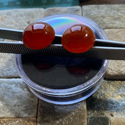 AGATE CARNELIAN NATURAL GEMSTONES - LIBOMBAS, MOZAMBIQUE 18Ct  MFG5165