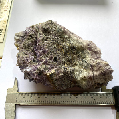 FLUORITE ETC ÉCHANTILLON INTÉRESSANT DE WESTGATE, CO DURHAM, ANGLETERRE 582g MF6442