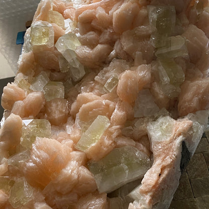 APOPHYLLITE WITH STILBITE - JALGAON, NASHIK, INDIA - MASSIVE   13kg+MF4146