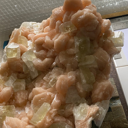 APOPHYLLITE WITH STILBITE - JALGAON, NASHIK, INDIA - MASSIVE   13kg+MF4146