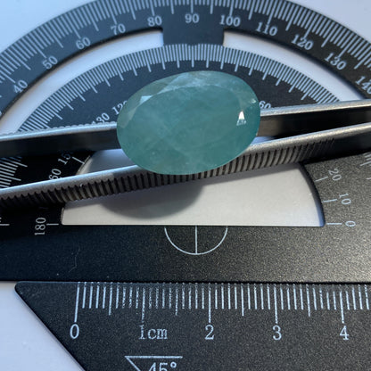 GRANDIDIERITE RARE LARGE GEMSTONE - BEHARA, MADAGASCAR. 21.32Ct MFG5050