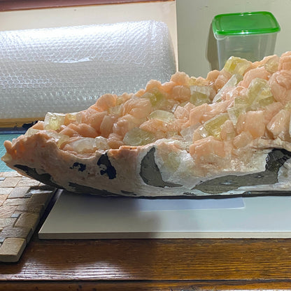 APOPHYLLITE WITH STILBITE - JALGAON, NASHIK, INDIA - MASSIVE   13kg+MF4146