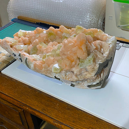 APOPHYLLITE WITH STILBITE - JALGAON, NASHIK, INDIA - MASSIVE   13kg+MF4146