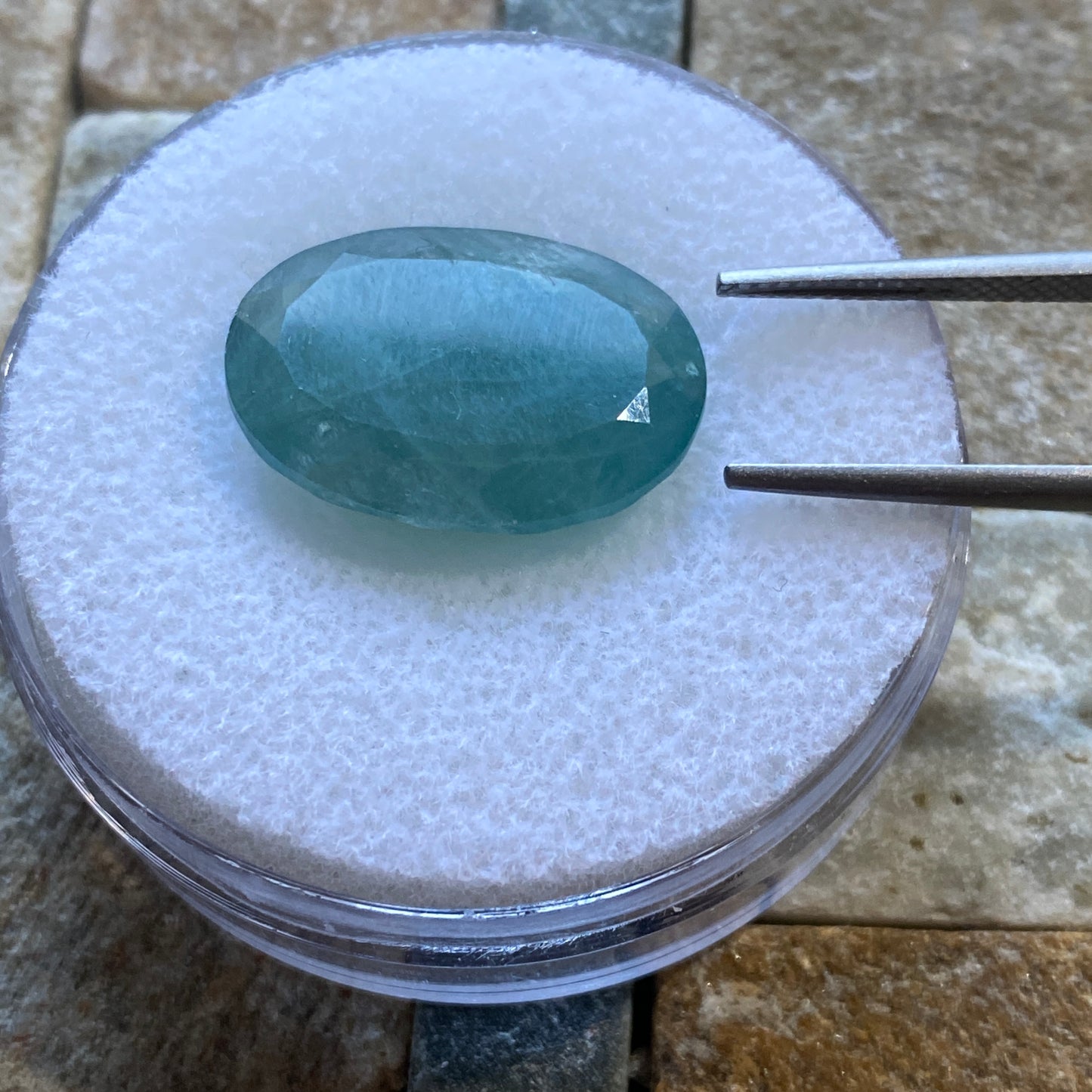 GRANDIDIERITE RARE LARGE GEMSTONE - BEHARA, MADAGASCAR. 21.32Ct MFG5050