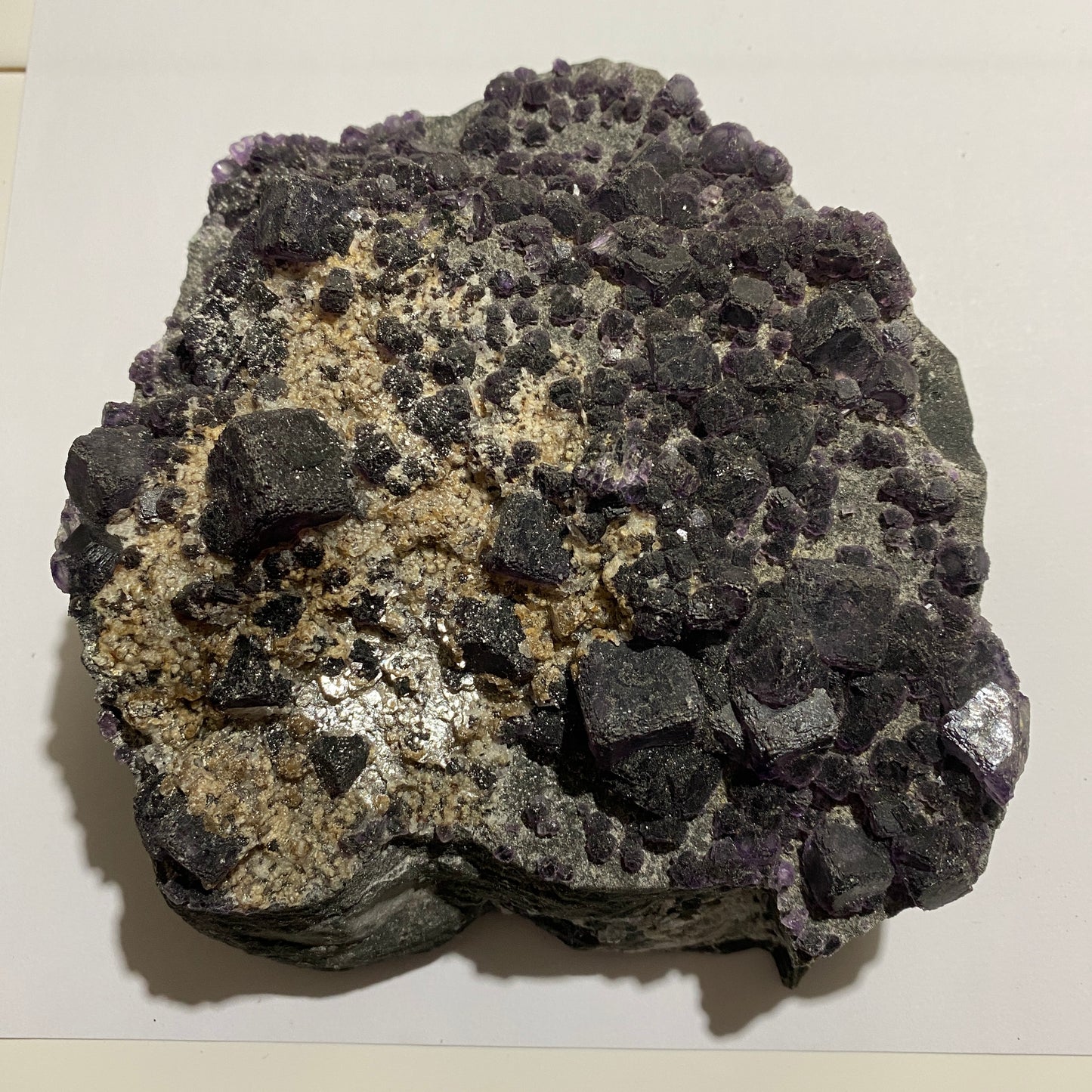 FLUORITE (etc) - BLACKDENE MINE, IRESHOPEBURN, STANHOPE, CO. DURHAM 1023g MF4147