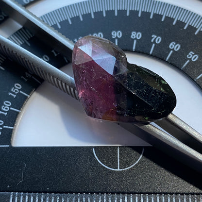 TOURMALINE NATURAL BI-COLOUR GEMSTONE - PAPROK, AFGHANISTAN LARGE 11.22Ct MFG5411
