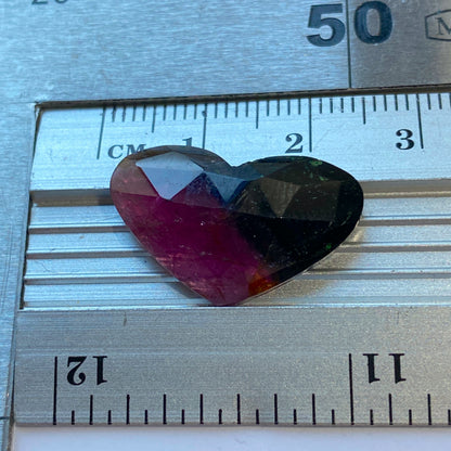 TOURMALINE NATURAL BI-COLOUR GEMSTONE - PAPROK, AFGHANISTAN LARGE 11.22Ct MFG5411