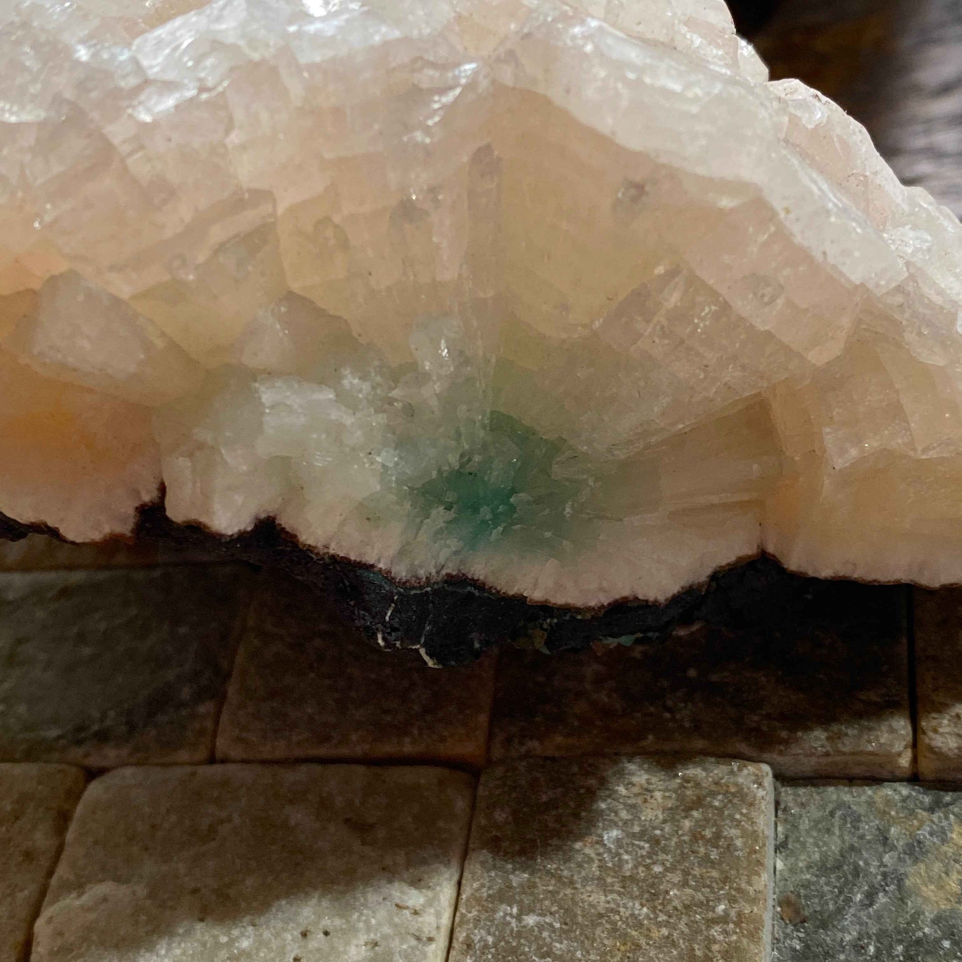 STILBITE WITH FLUORAPOPHYLLITE : PUNE, MAHARASHTRA, INDIA 624g. MF5069