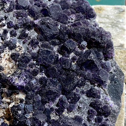 FLUORITE (etc) - BLACKDENE MINE, IRESHOPEBURN, STANHOPE, CO. DURHAM 1023g MF4147