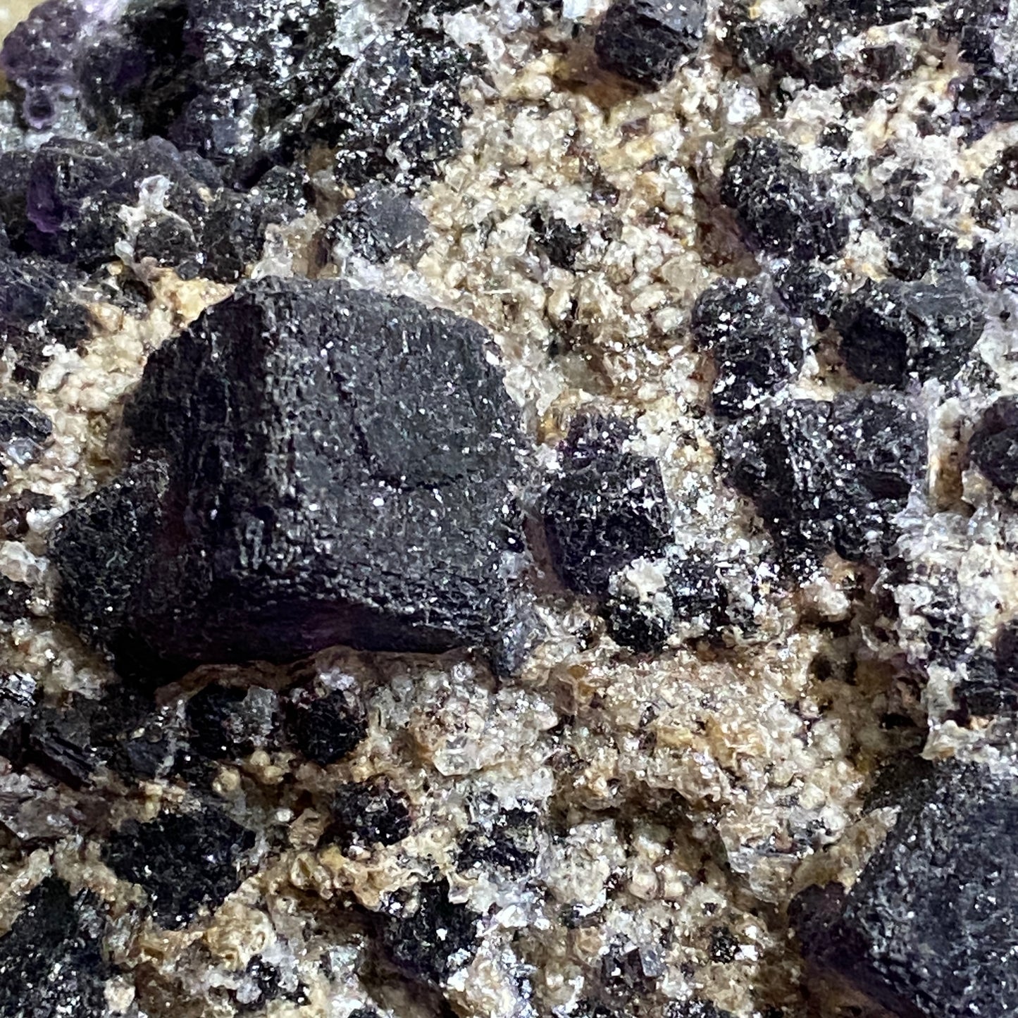 FLUORITE (etc) - BLACKDENE MINE, IRESHOPEBURN, STANHOPE, CO. DURHAM 1023g MF4147