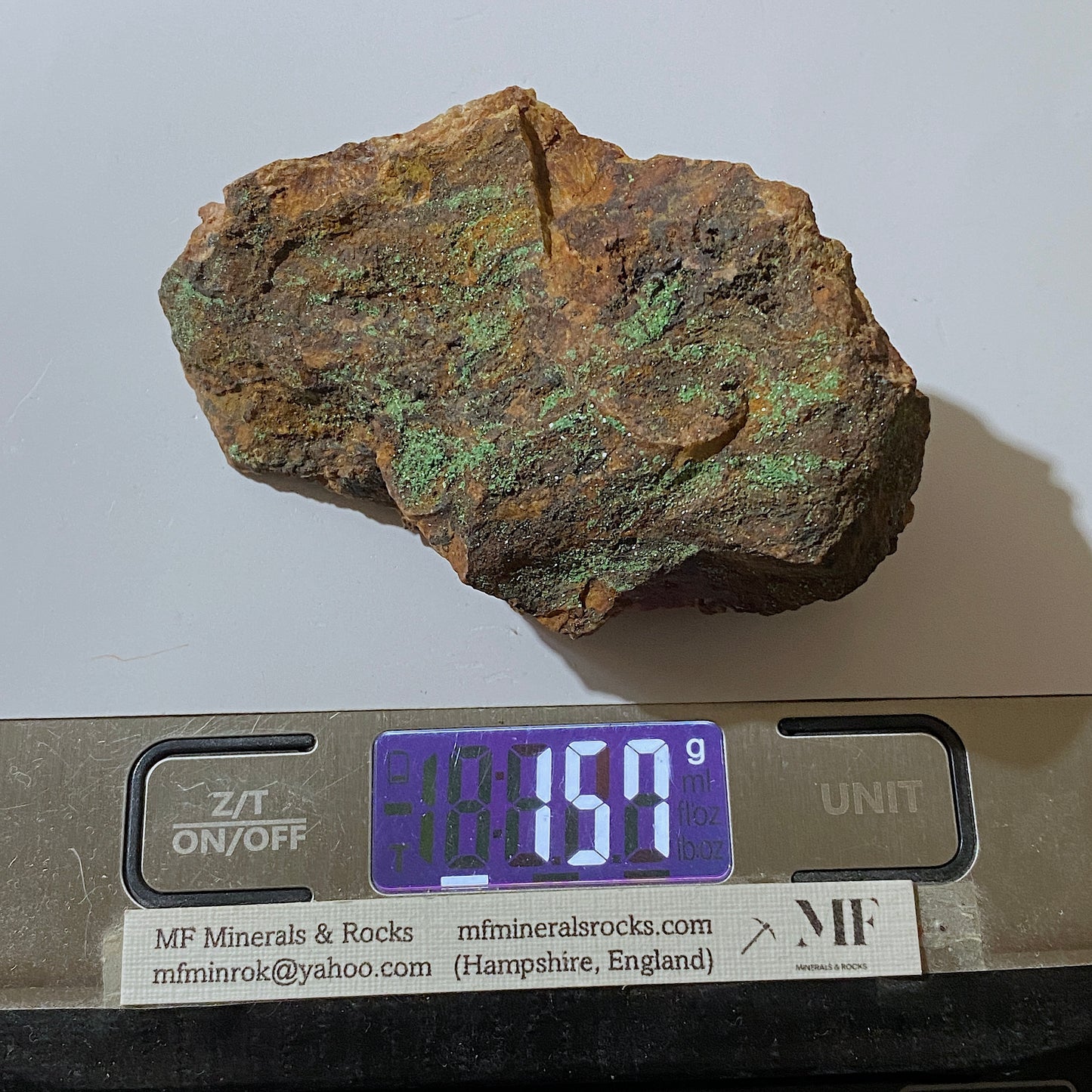 TORBERNITE : SOUTH TERRAS MINE, ST STEPHEN-IN-BRANNELS, CORNWALL. 157g MF5070