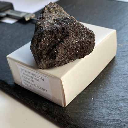 SCHEFFERITE [ETC] , LANGBAN MINE, SWEDEN. 110g MF1860