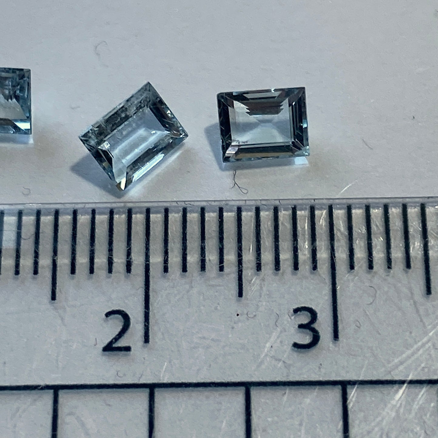 AQUAMARINE BERYL NATURAL GEMSTONES x 4 - LUDAZI, ZAMBIA 1.63Ct MFG5398