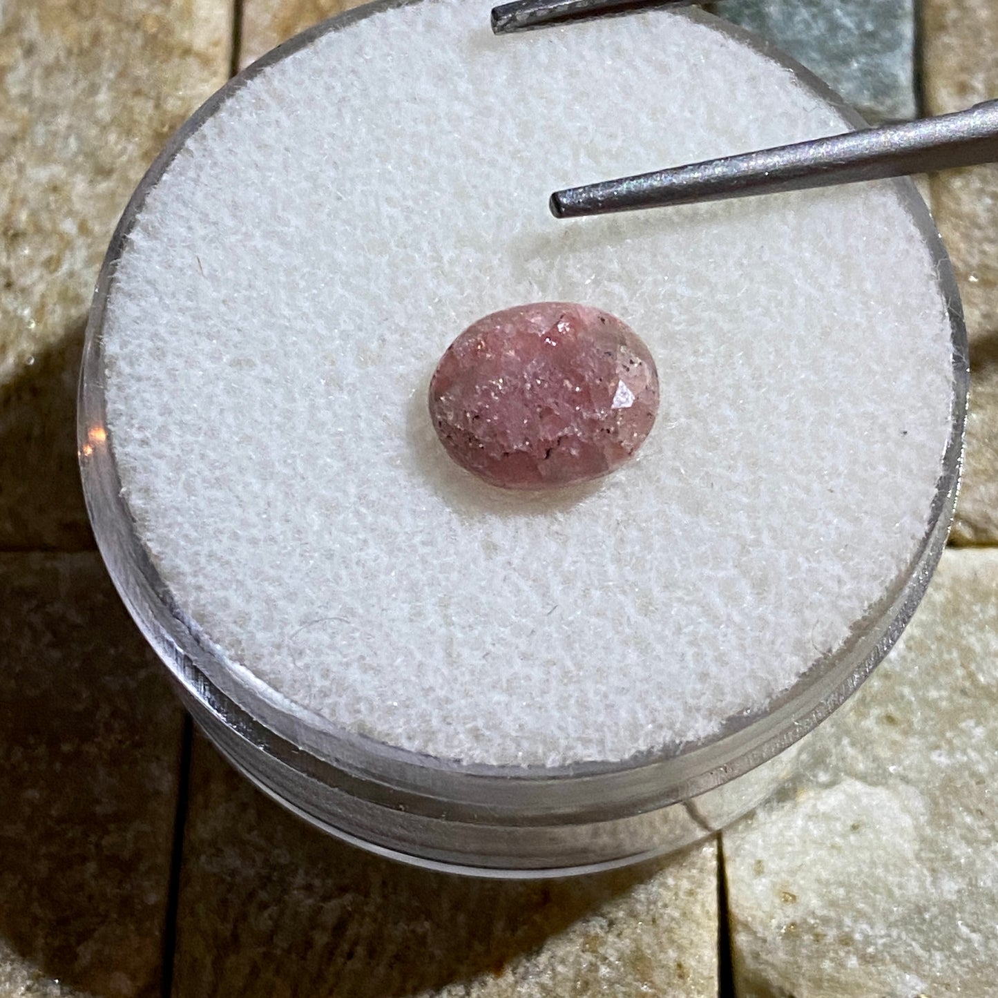 "STRAWBERRY QUARTZ" NATURAL GEMSTONE - CURVELO, MINAS GERAIS, BRAZIL 3.60Ct MFG2215