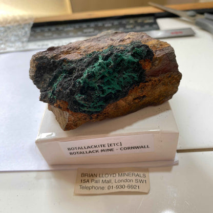 BOTALLACKITE : BOTALLACK MINE, ST JUST, CORNWALL, ENGLAND  264g MF5072