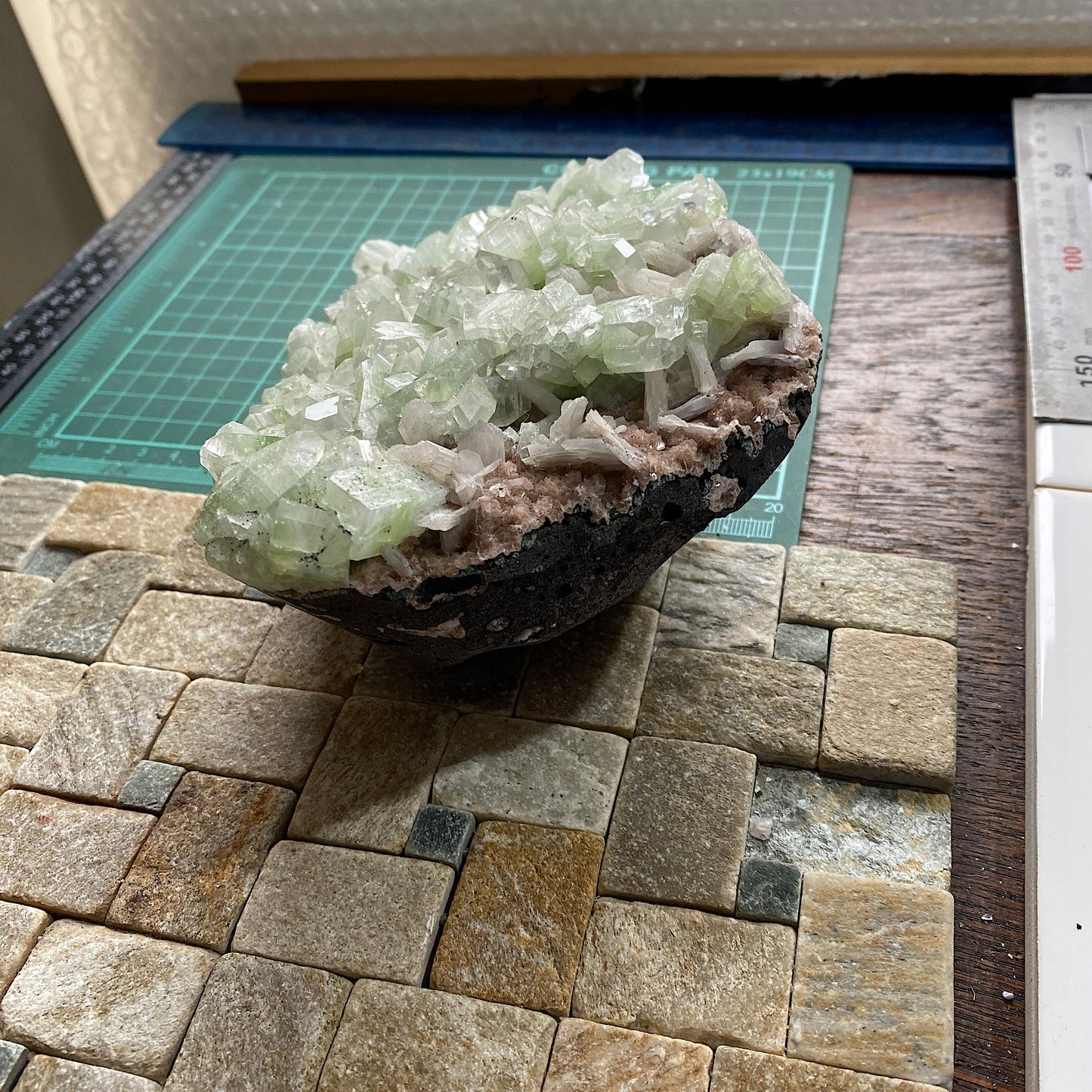 APOPHYLLITE - RAHURI, AHMEDNAGAR, NASHIK, INDIA. LARGE 1342g. MF4149