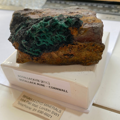 BOTALLACKITE : BOTALLACK MINE, ST JUST, CORNWALL, ENGLAND  264g MF5072