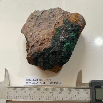 BOTALLACKITE : BOTALLACK MINE, ST JUST, CORNWALL, ENGLAND  264g MF5072