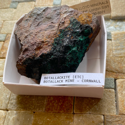 BOTALLACKITE : BOTALLACK MINE, ST JUST, CORNWALL, ENGLAND  264g MF5072
