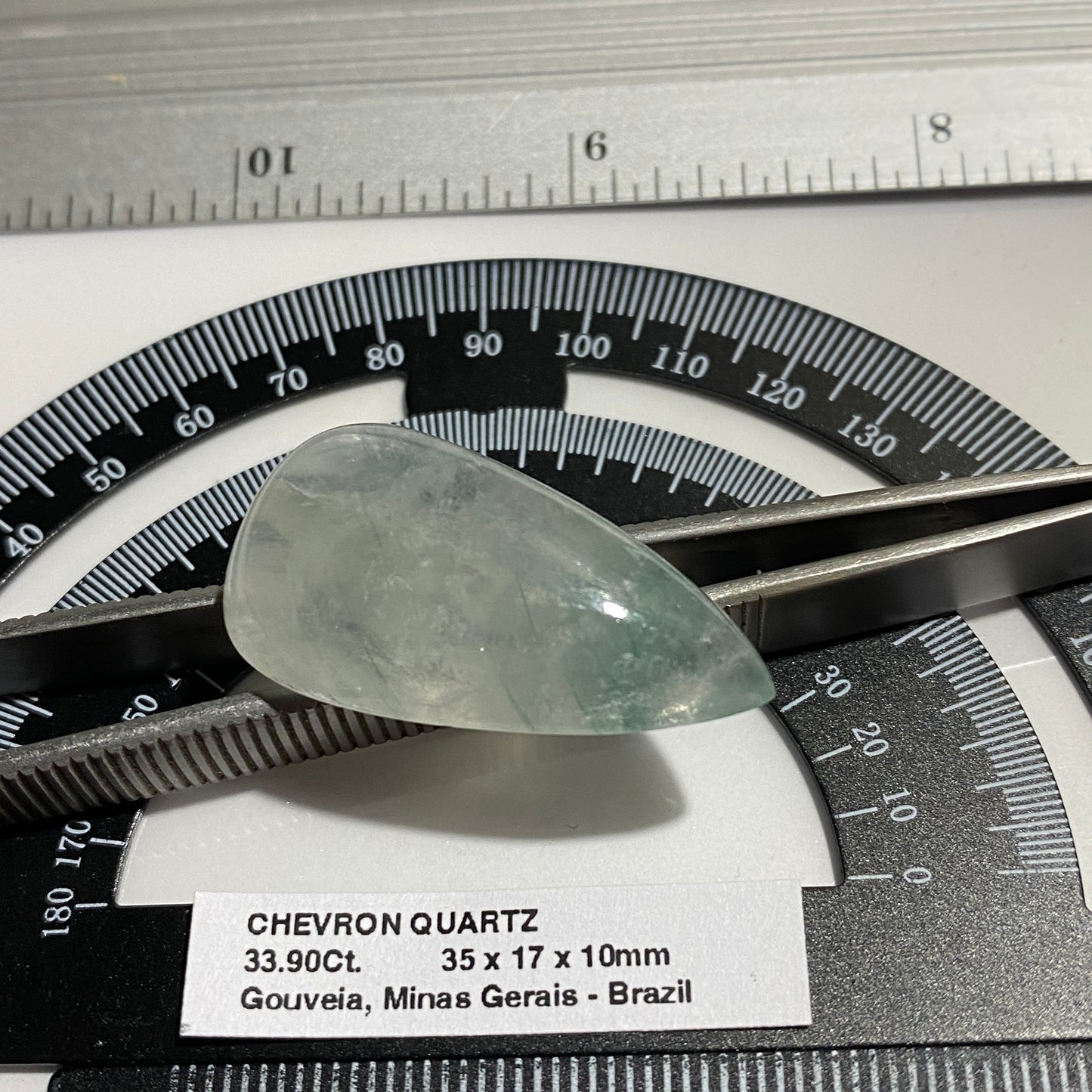 CHEVRON QUARTZ NATURAL GEMSTONE - GOUVEIA, MINAS GERAIS, BRAZIL 33.90Ct MFG5037
