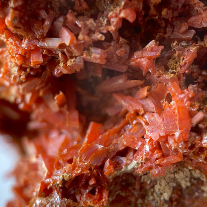 CROCOITE : ADELAIDE MINE, DUNDAD, ZEEHAN, TASMANIA, AUSTRALIA. 37g MF5073