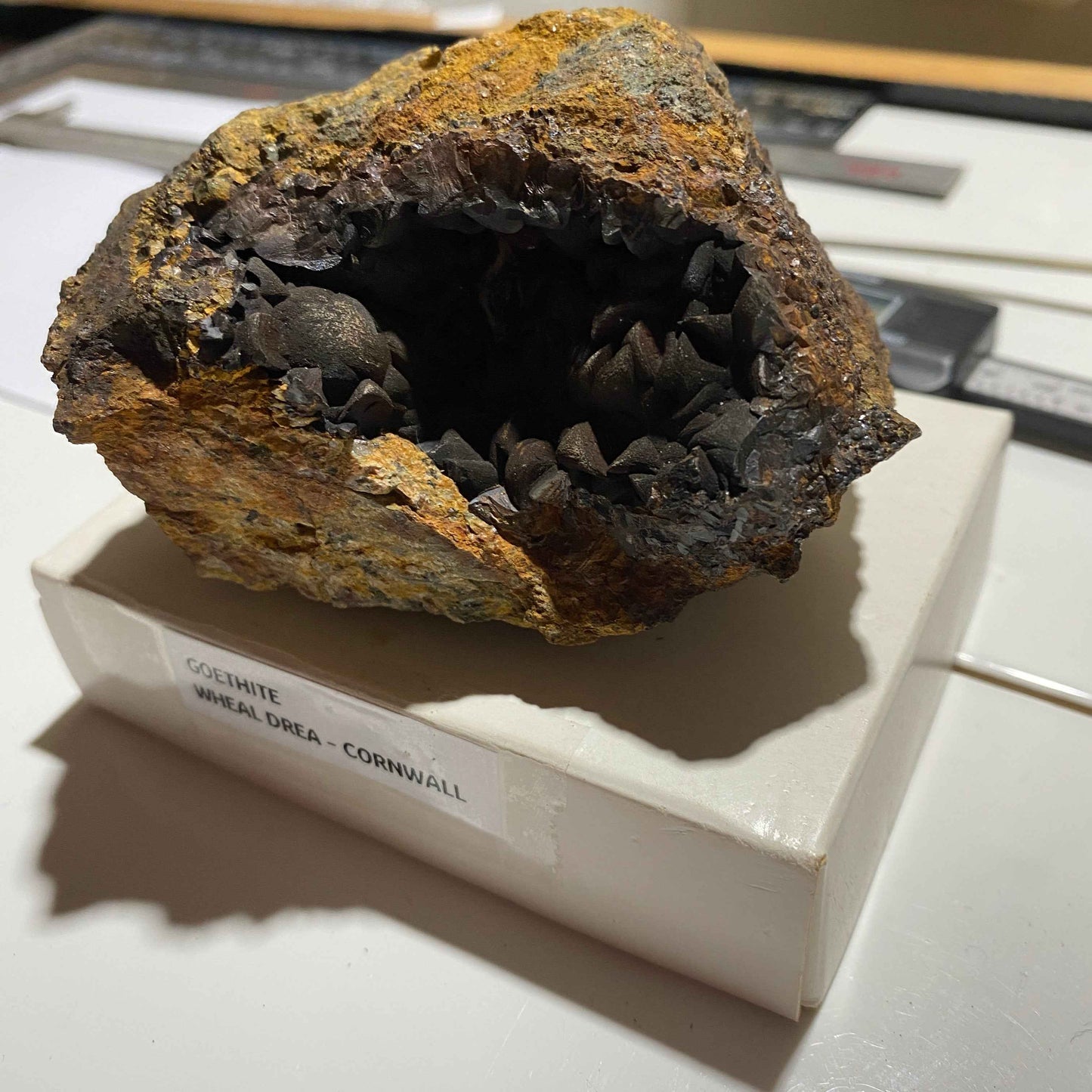 GOETHITE : WHEAL DREA, BOTALLACK, ST JUST, CORNWALL, ENGLAND. 490g MF5074