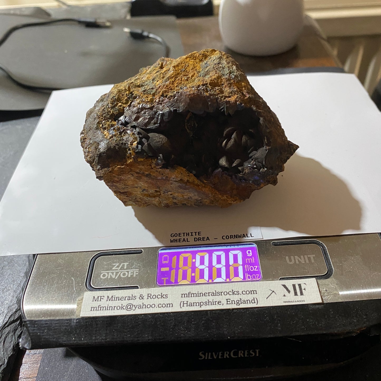 GOETHITE : WHEAL DREA, BOTALLACK, ST JUST, CORNWALL, ENGLAND. 490g MF5074