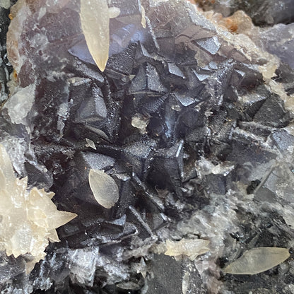 FLUORITE WITH CALCITE - BOLTSBURN MINE, CO DURHAM, MASSIVE SPECIMEN 4063g MF4150