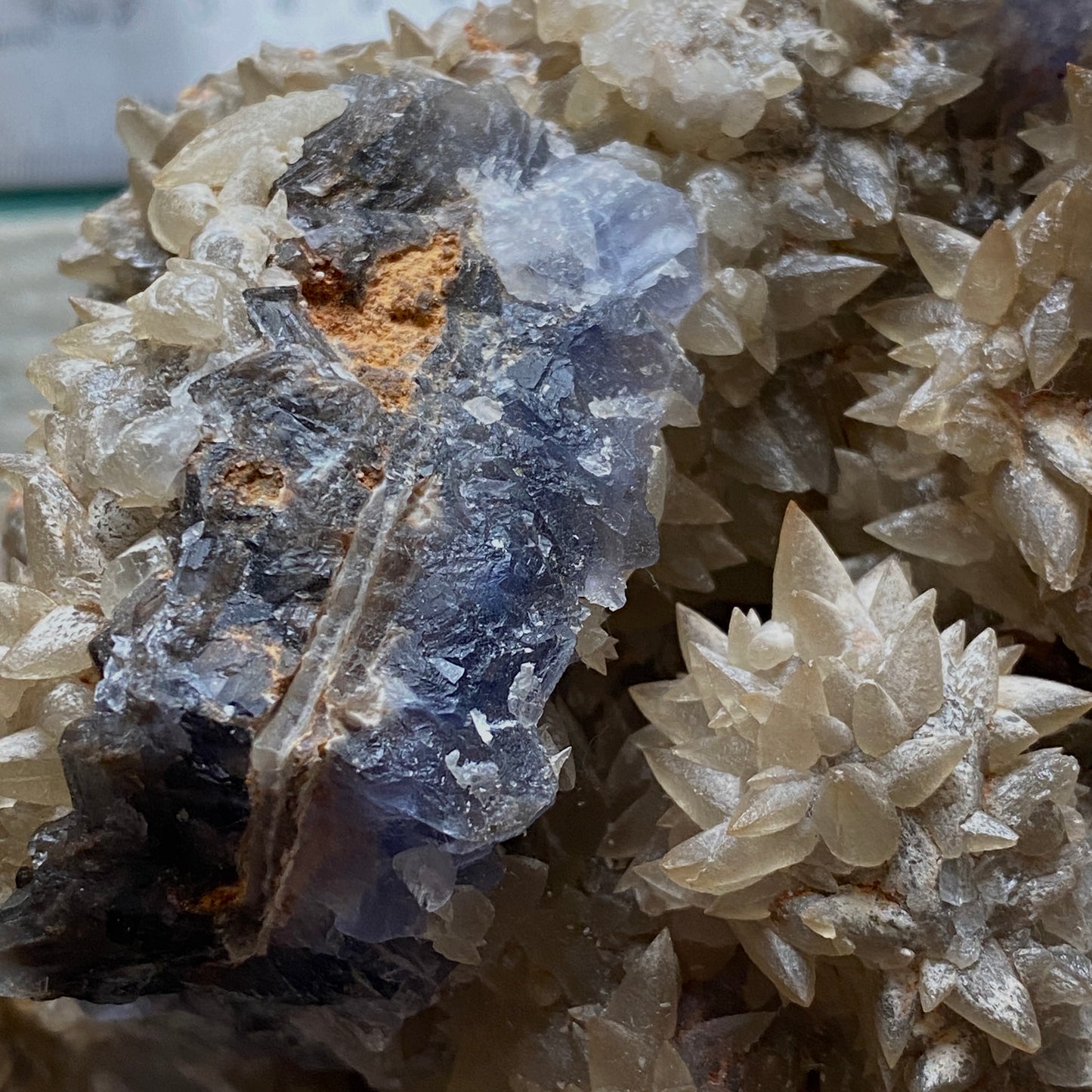 FLUORITE WITH CALCITE - BOLTSBURN MINE, CO DURHAM, MASSIVE SPECIMEN 4063g MF4150