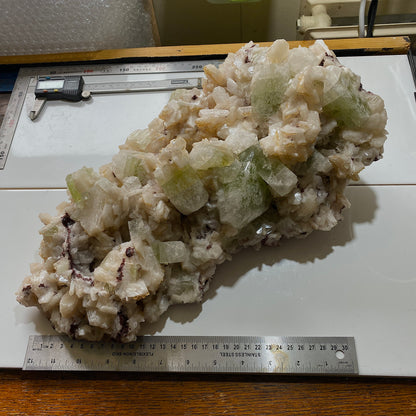 STILBITE WITH FLUORAPOPHYLLITE - JALGAON, INDIA - MASSIVE 6.2kg  MF4151