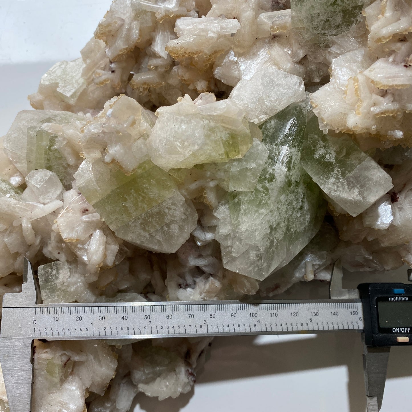 STILBITE WITH FLUORAPOPHYLLITE - JALGAON, INDIA - MASSIVE 6.2kg  MF4151