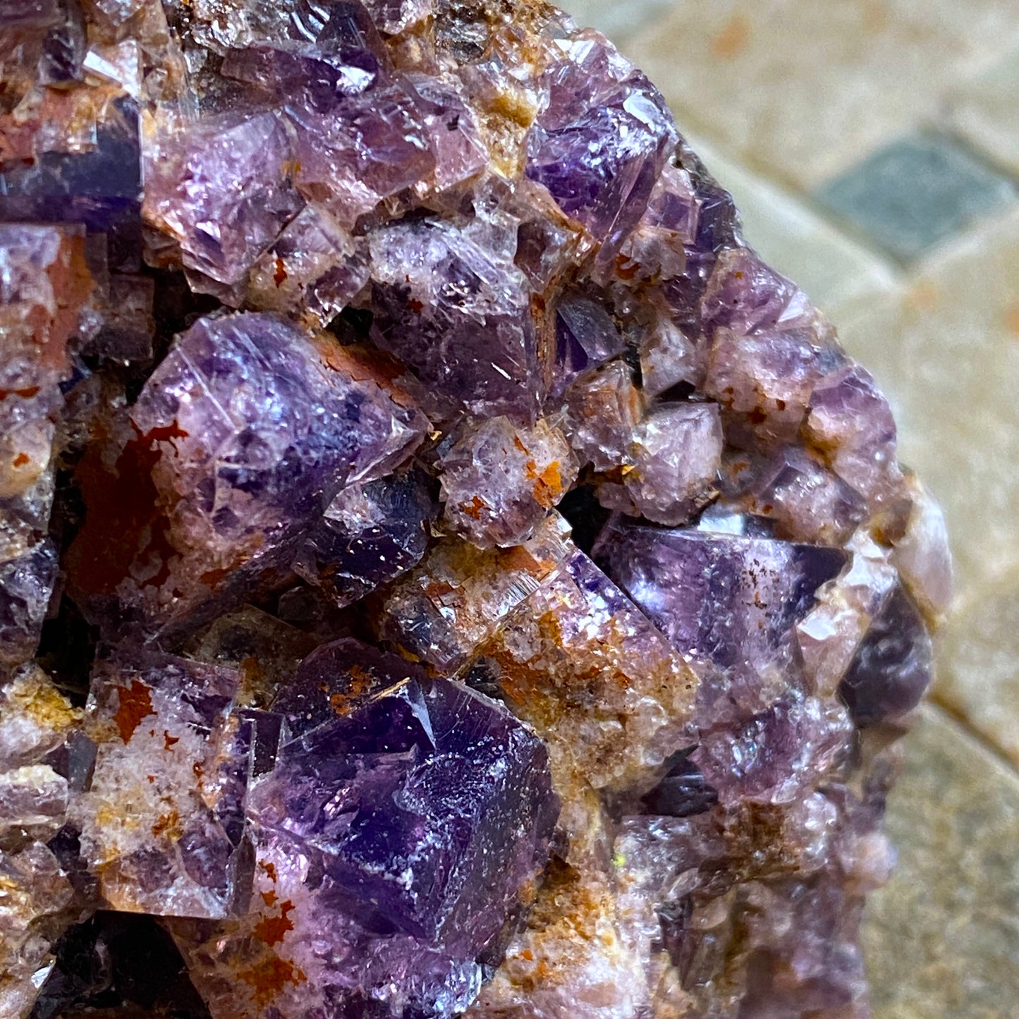 FLUORITE FROM WHEAL BULLER, REDRUTH, CORNWALL 430g MF1863