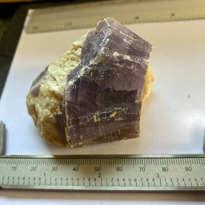 LEPIDOLITE 0N CLEAVELANDITE, TAQURAL, MINAS GERAIS, BRAZIL 186g MF1864