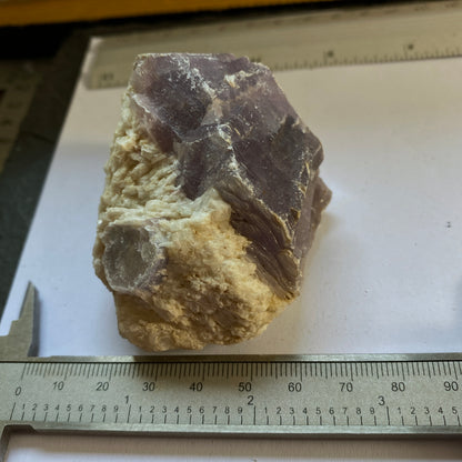 LEPIDOLITE 0N CLEAVELANDITE, TAQURAL, MINAS GERAIS, BRAZIL 186g MF1864