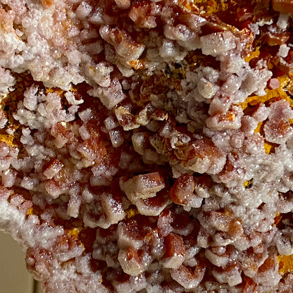 VANADINITE ON CALCITE - MIBLADEN MINING DISTRICT, MOROCCO MASSIVE 5.4kg MF4152