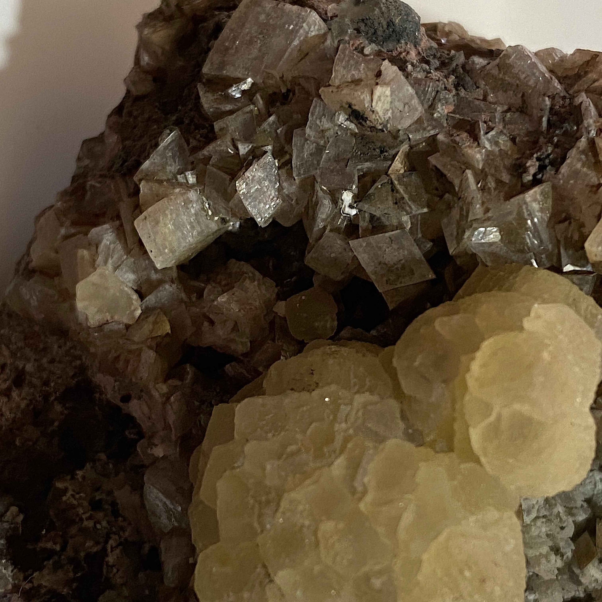 CALCITE/DOLOMITE : WHEAL OWLES, BOTALLACK, ST JUST, CORNWALL  97g. MF5076