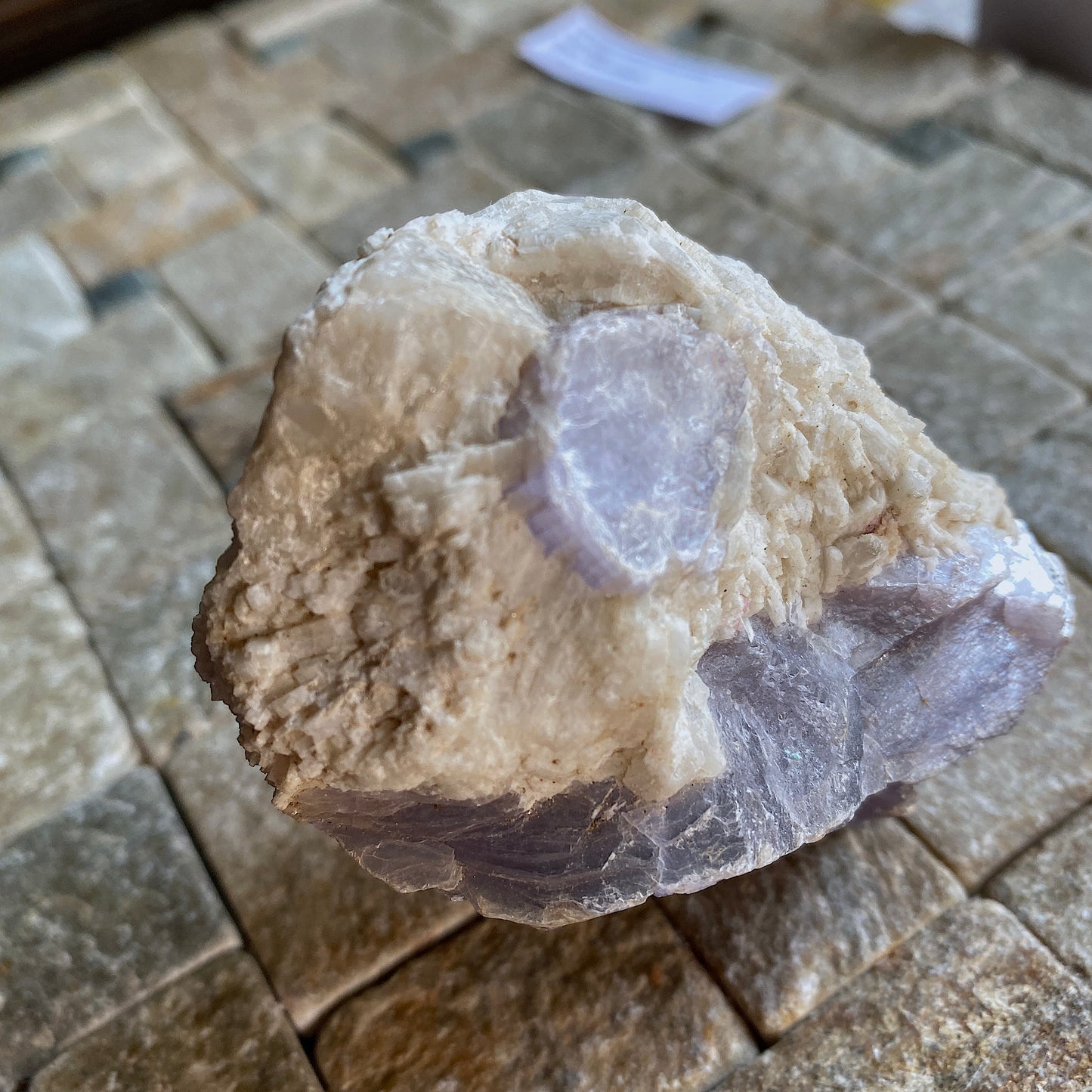 LEPIDOLITE 0N CLEAVELANDITE, TAQURAL, MINAS GERAIS, BRAZIL 186g MF1864