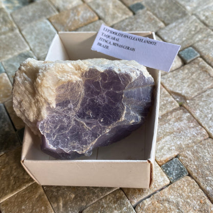 LEPIDOLITE 0N CLEAVELANDITE, TAQURAL, MINAS GERAIS, BRAZIL 186g MF1864