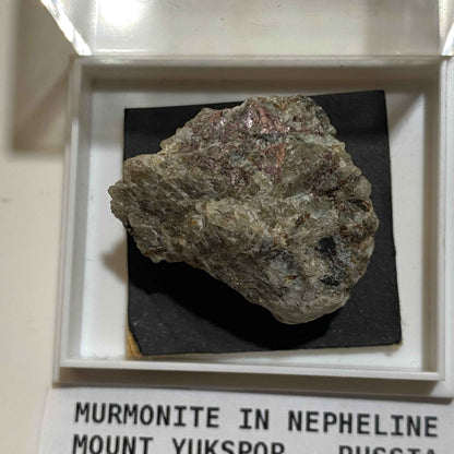 MURMONITE IN NEPHELINE : MOUNT YUKSPOR, KOLA PENINSULA, RUSSIA , 5g MF5077
