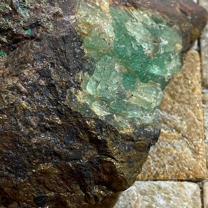 CASSITERITE/CHALCOPYRITE/FLUORITE : LEVANT MINE, ST JUST, CORNWALL. 164g MF5080