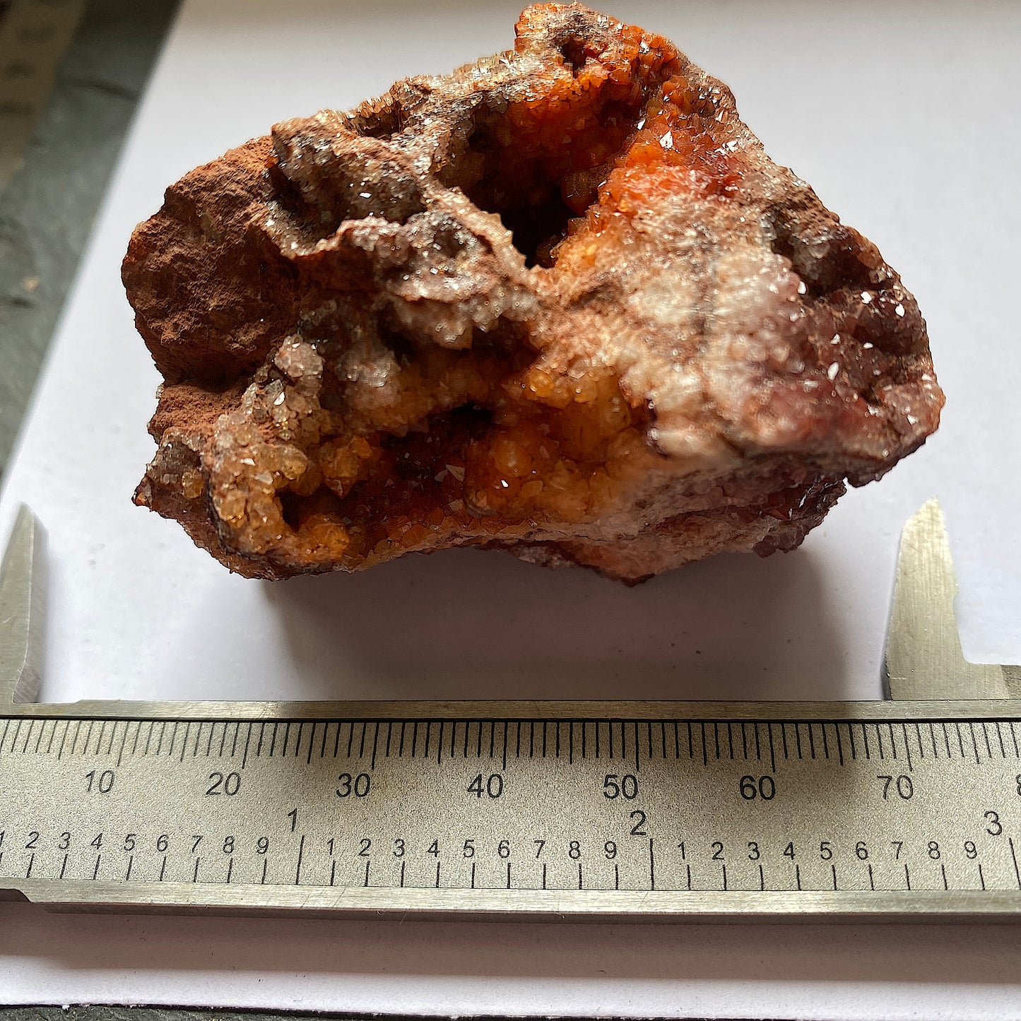 QUARTZ/HEMATITE " BRISTOL DIAMOND", COMPTON MARTIN OCHRE MINE, SOMERSET 876g MF1908