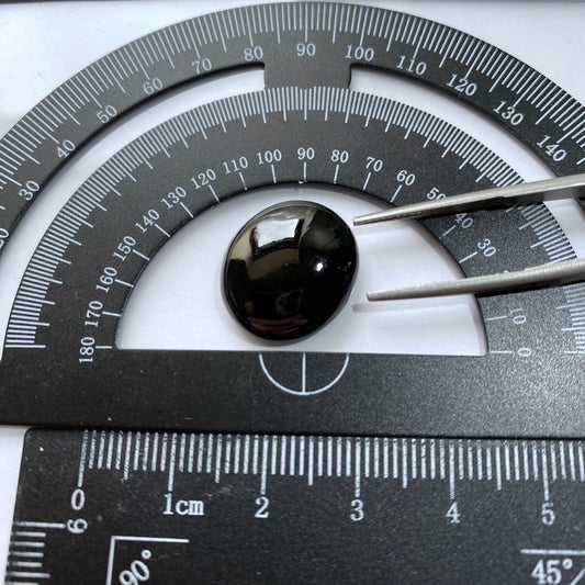 BLACK ONYX QUARTZ NATURAL GEMSTONE - CORONEL MURTA, MINAS GERAIS, BRAZIL 17.60Ct MFG5404