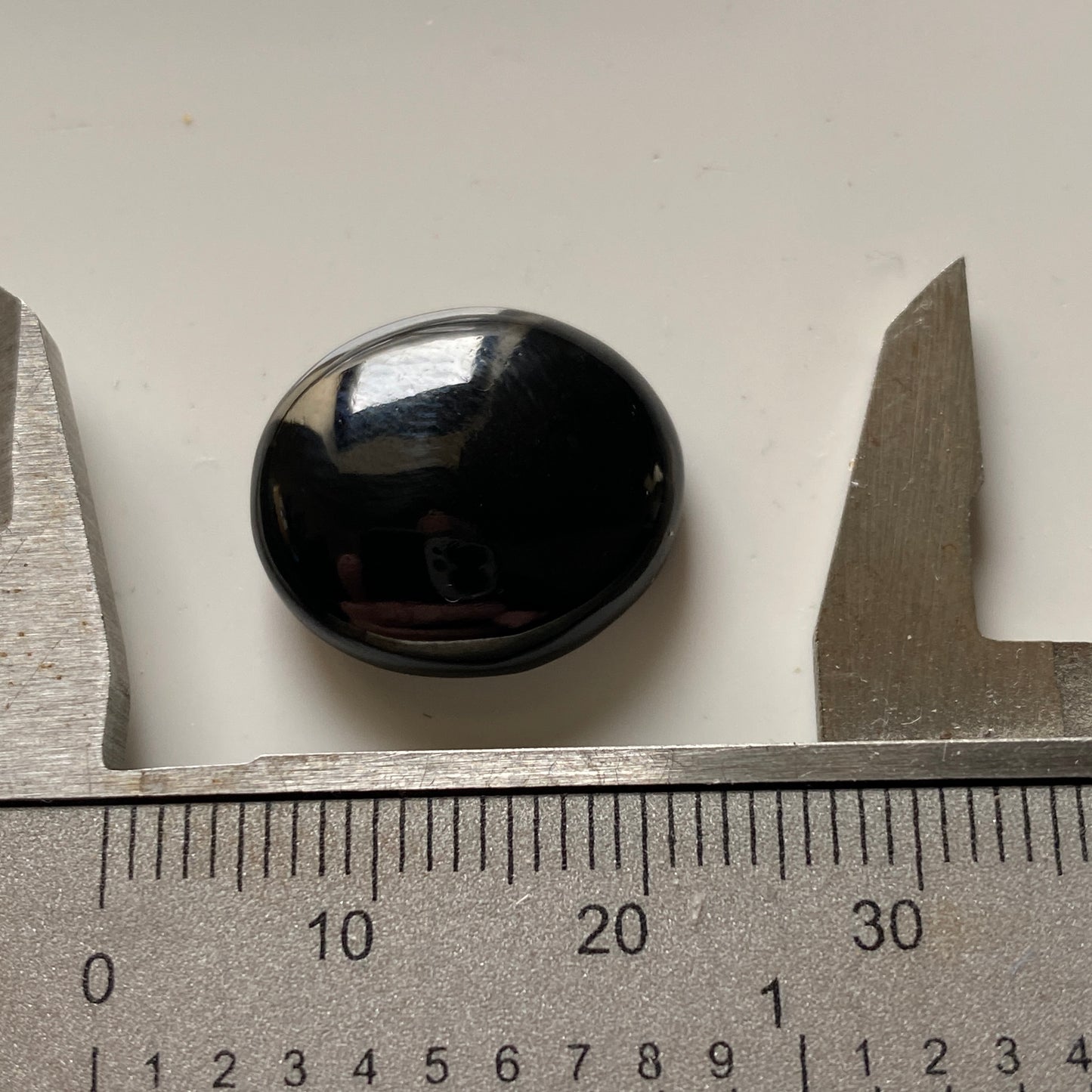 BLACK ONYX QUARTZ NATURAL GEMSTONE - CORONEL MURTA, MINAS GERAIS, BRAZIL 17.60Ct MFG5404