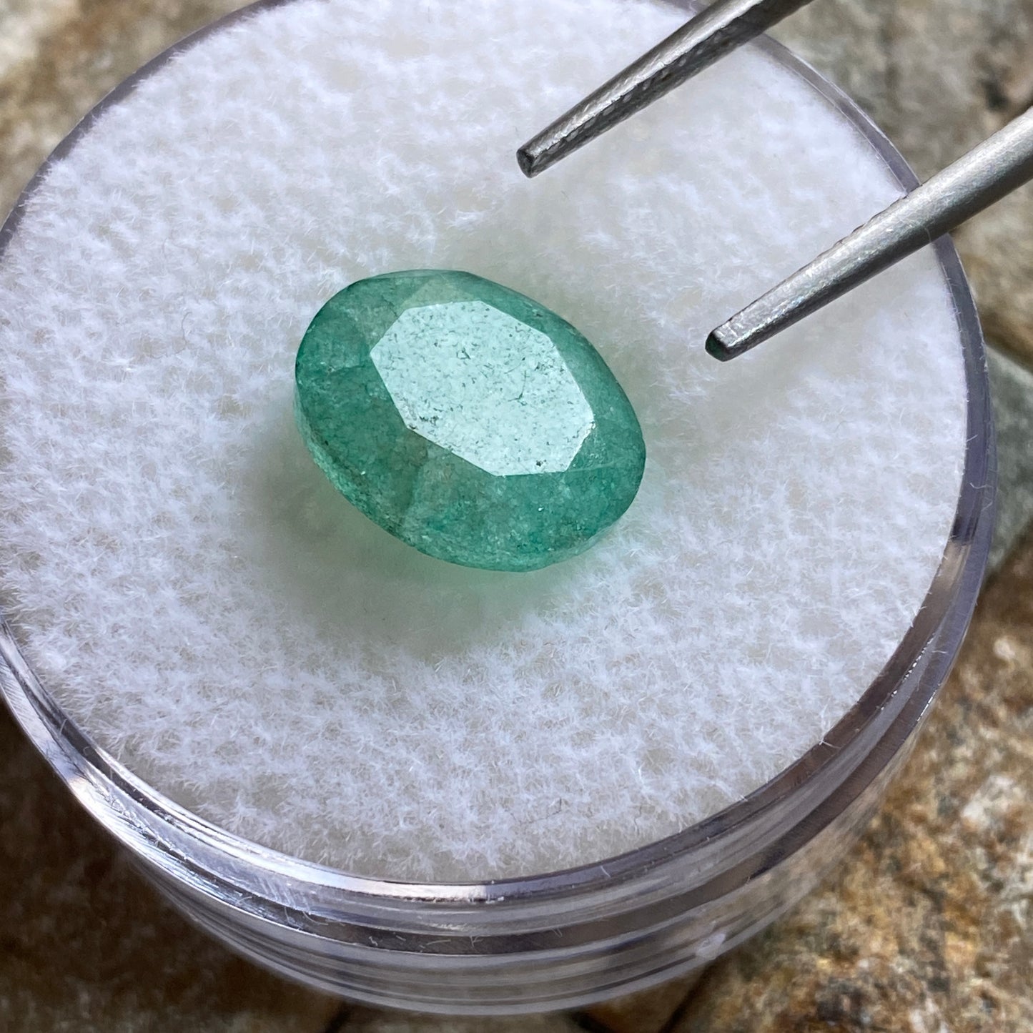 EMERALD BERYL NATURAL GEMSTONE - NDOLA, COPPER BELT, ZAMBIA 5.0Ct MFG5382