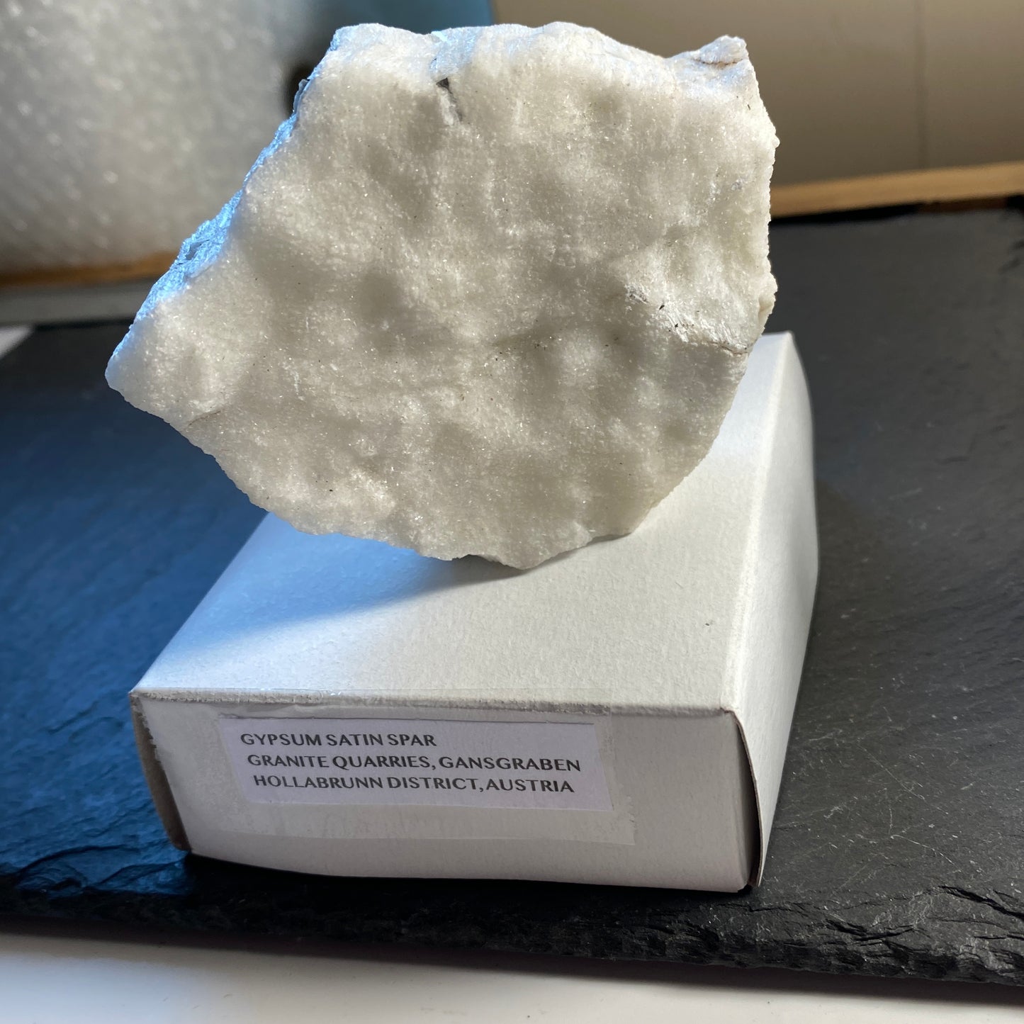 SATIN SPAR GYPSUM FROM GRANITE QUARRIES, AUSTRIA 246g MF1912