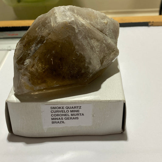 SMOKE QUARTZ CRYSTALLINE SPECIMEN, BRAZIL 242g MF1477