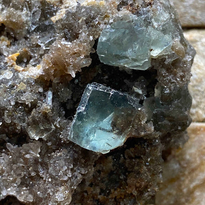 FLUORITE WITH QUARTZ : BLANCHARD MINE, NEW MEXICO, U.S.A. 169g MF5087